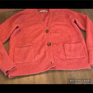 LOFT Cropped Pocket Cardigan
